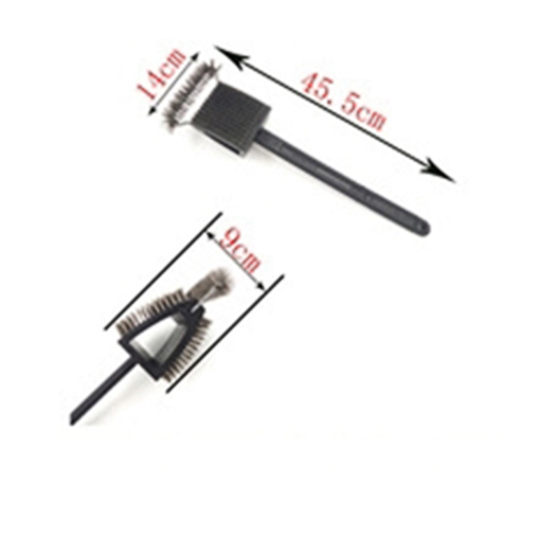 18 inch 3 in 1 Barbecue Grill Cleaning Brush with Wire Bristles 18 inch 3 in 1 Barbecue Grill Cleaning Brush with Wire Bristles